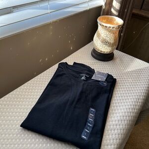 Lands' End Fitted Black Tee